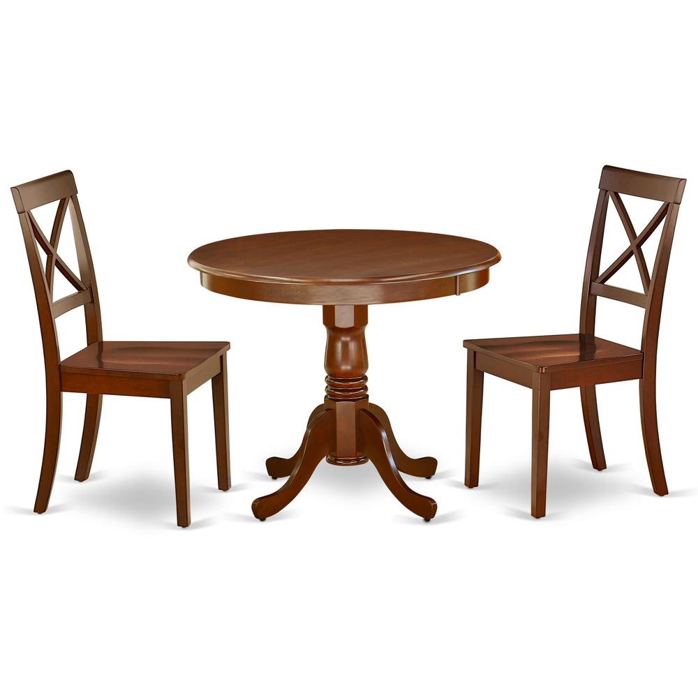 Dining Room Set Mahogany, ANBO3-MAH-W