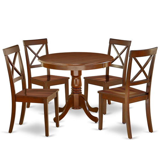 Dining Room Set Mahogany, ANBO5-MAH-W