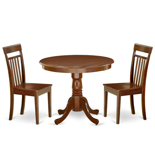 Dining Room Set Mahogany, ANCA3-MAH-W