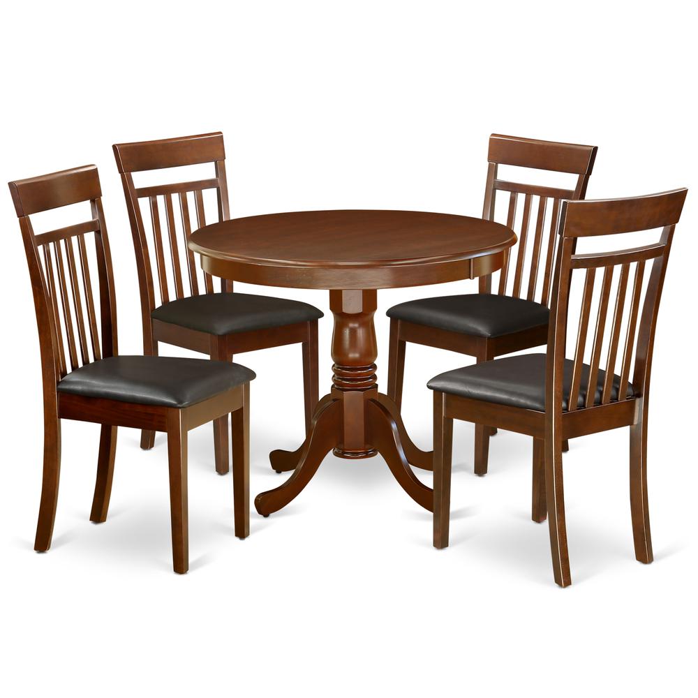 Dining Room Set Mahogany, ANCA5-MAH-LC