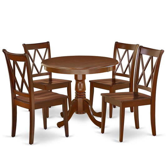 Dining Room Set Mahogany, ANCL5-MAH-W