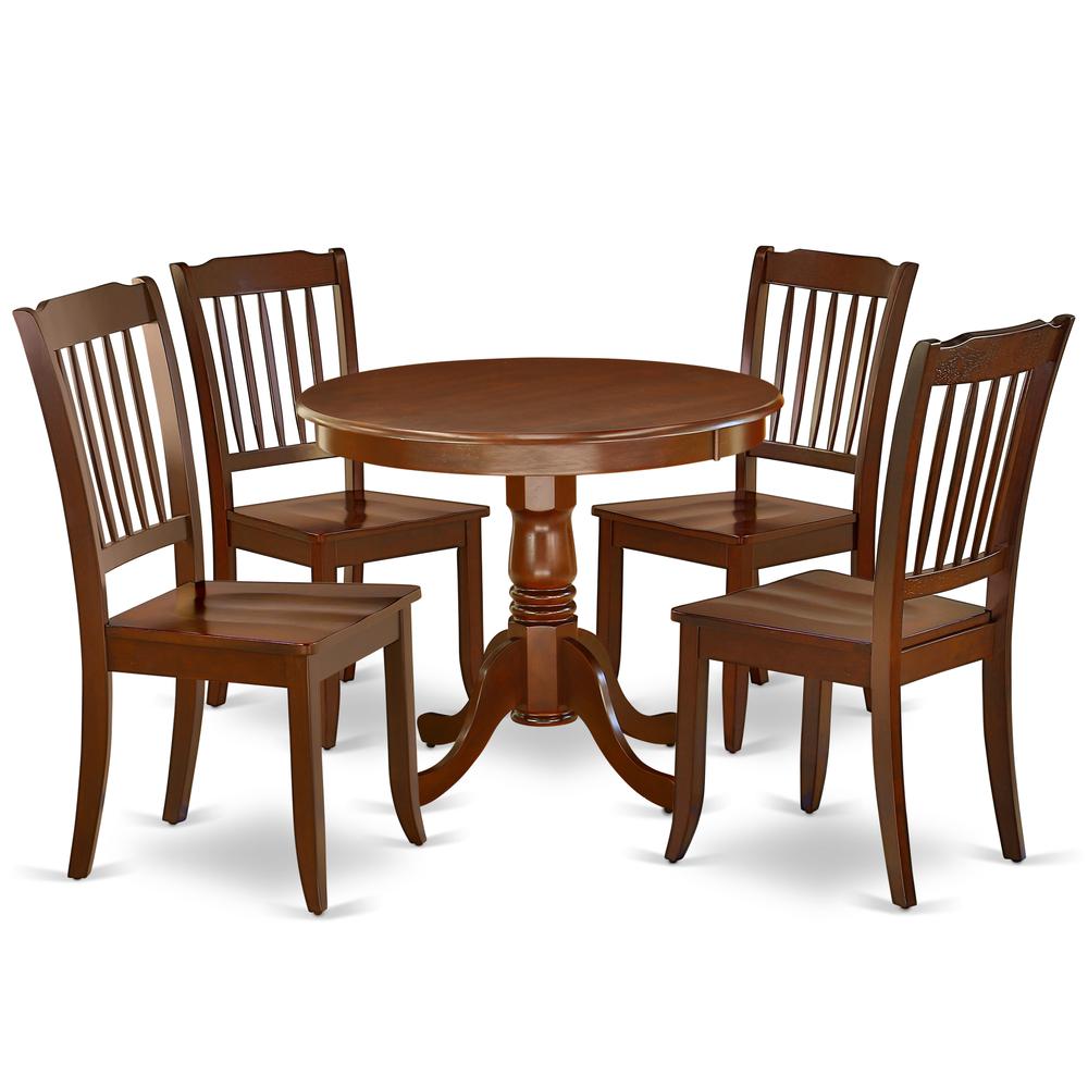 Dining Room Set Mahogany, ANDA5-MAH-W