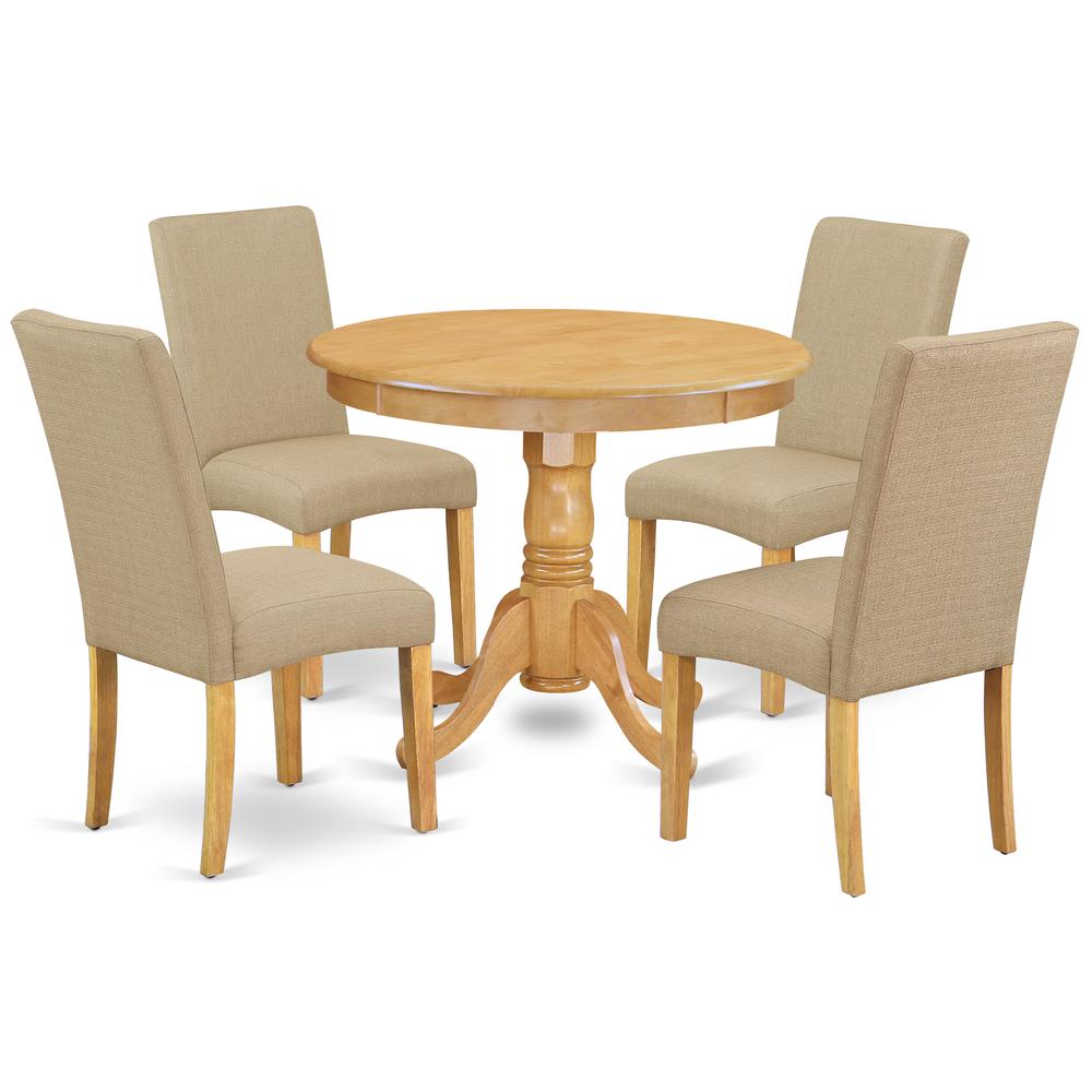 Dining Room Set Oak, ANDR5-OAK-16