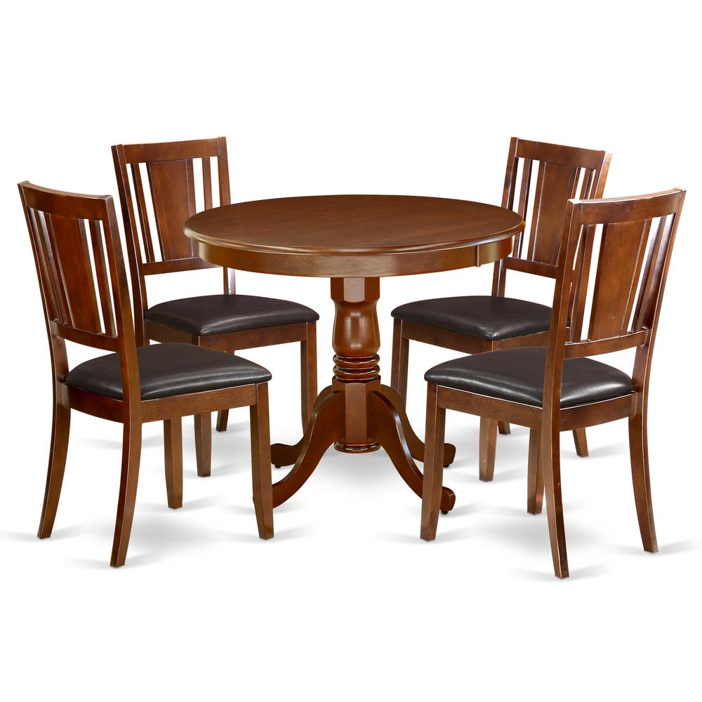 Dining Room Set Mahogany, ANDU5-MAH-LC