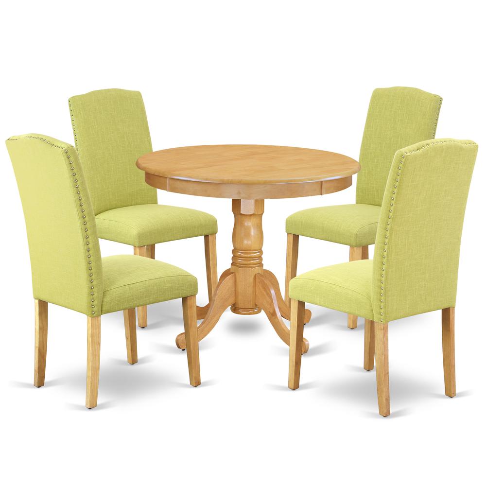 Dining Room Set Oak, ANEN5-OAK-07