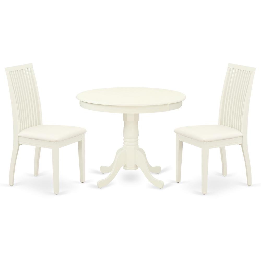 Dining Room Set Linen White, ANIP3-LWH-C