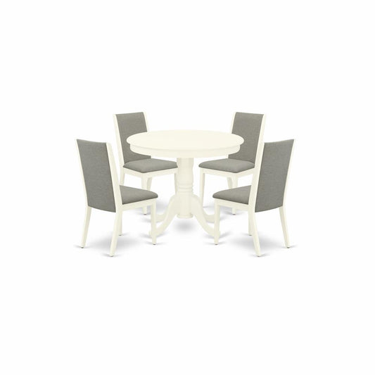 Dining Room Set Linen White, ANLA5-LWH-06