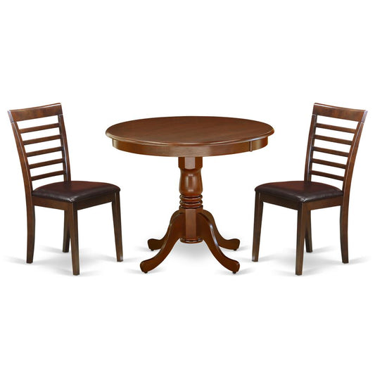 Dining Room Set Mahogany, ANML3-MAH-LC