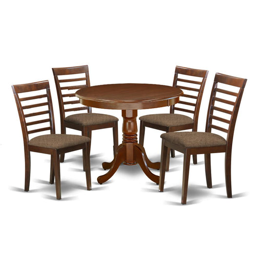 Dining Room Set Mahogany, ANML5-MAH-C