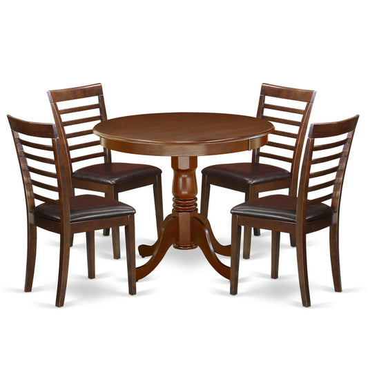 Dining Room Set Mahogany, ANML5-MAH-LC