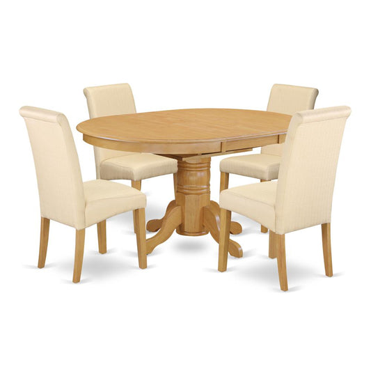 Dining Room Set Oak, AVBA5-OAK-02