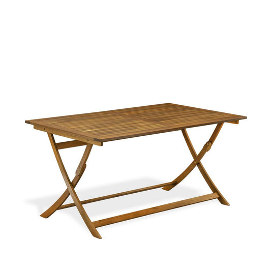 BAETFNA Avondale Wooden Folding Table Made of Acacia Wood in Natural Oil finish