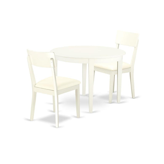 Dining Room Set Linen White, BOAD3-LWH-LC