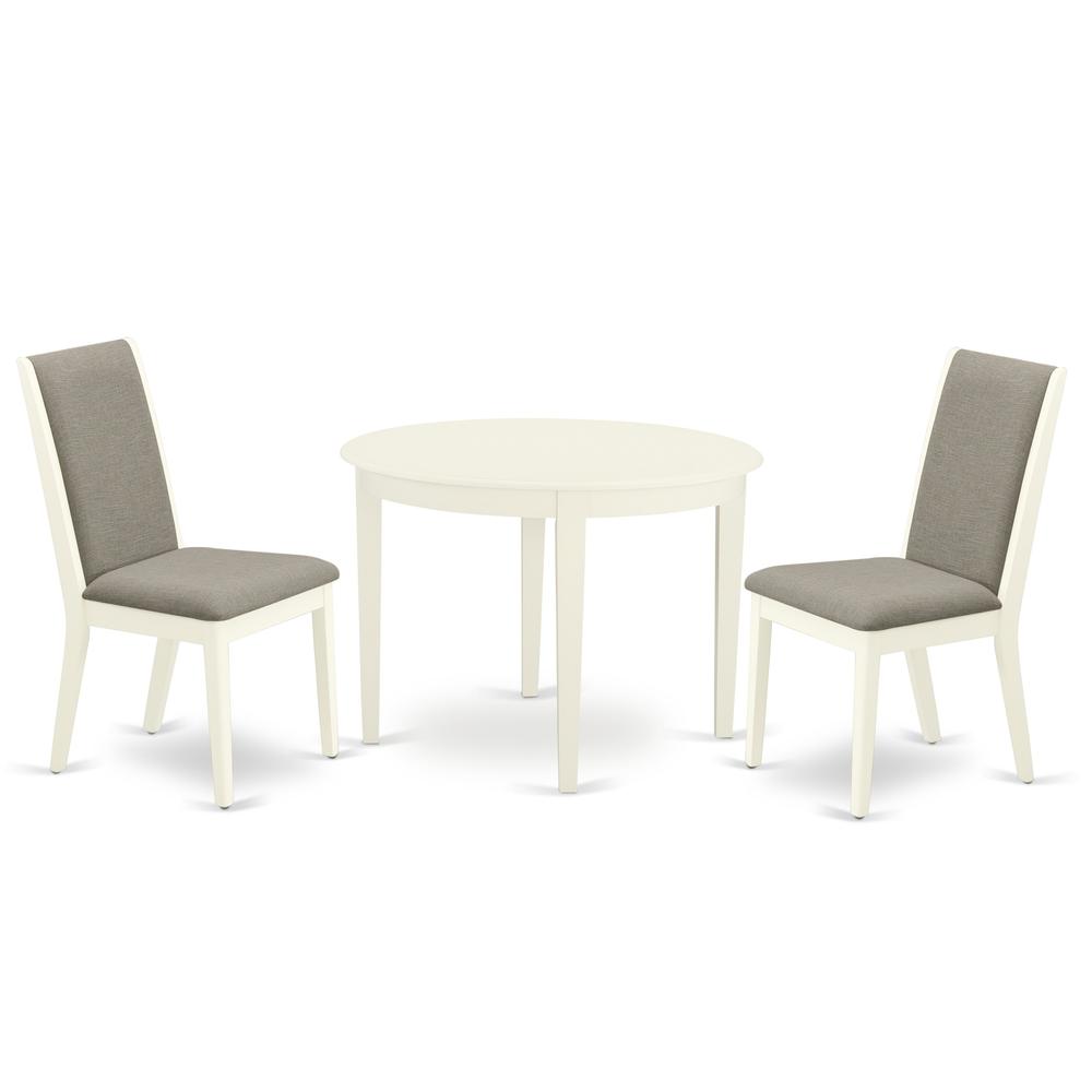 Dining Room Set Linen White, BOLA3-WHI-06