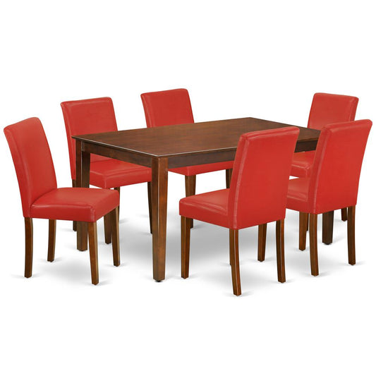 Dining Room Set Mahogany, CAAB7-MAH-72