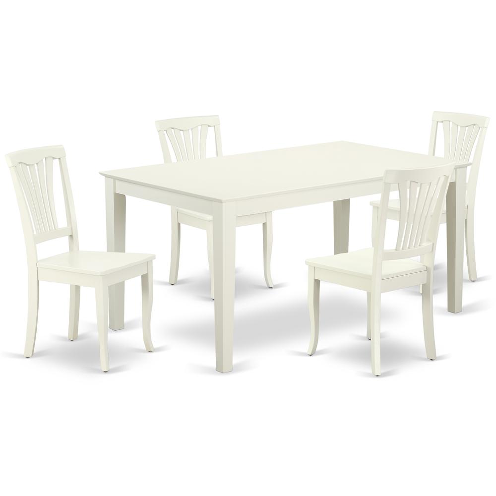 Dining Room Set Linen White, CAAV5-LWH-W