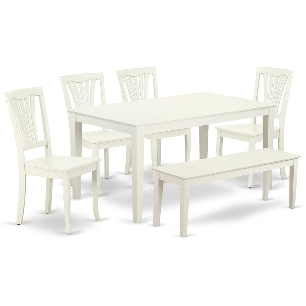 Dining Room Set Linen White, CAAV6-LWH-W