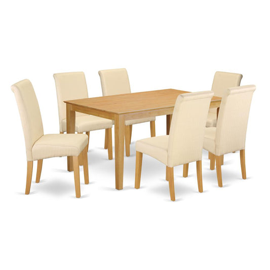 Dining Room Set Oak, CABA7-OAK-02