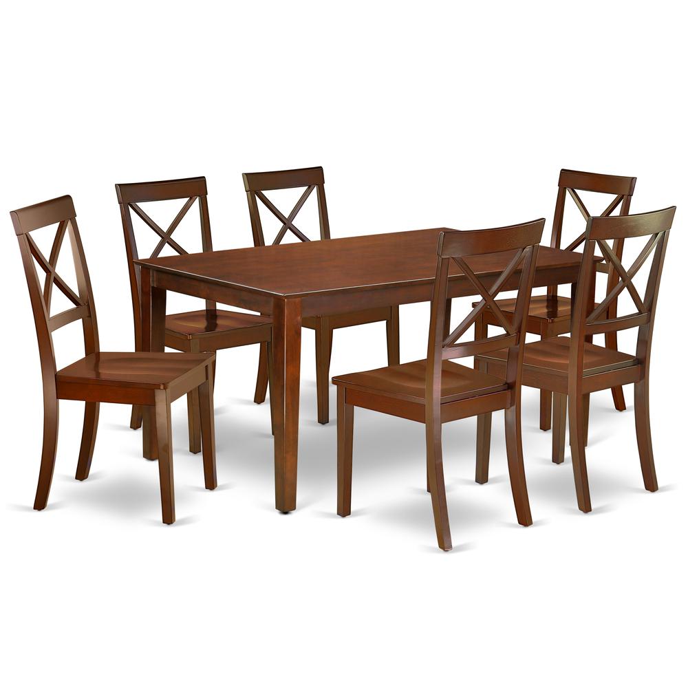 Dining Room Set Mahogany, CABO7-MAH-W