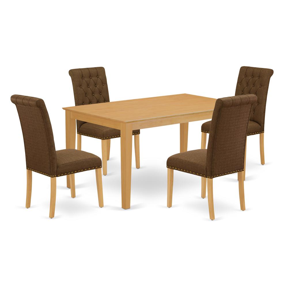 Dining Room Set Oak, CABR5-OAK-18