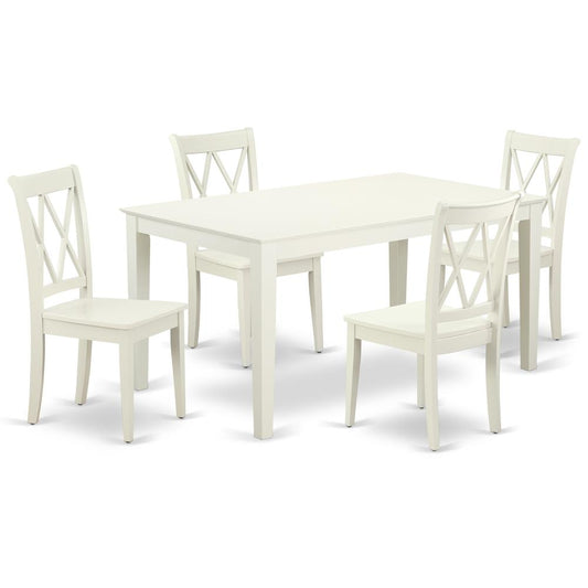 Dining Room Set Linen White, CACL5-LWH-W