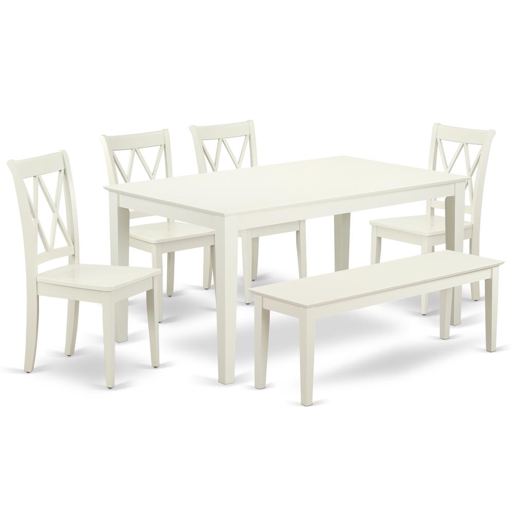 Dining Room Set Linen White, CACL6-LWH-W