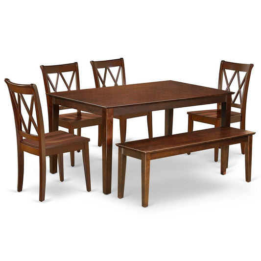 Dining Room Set Mahogany, CACL6-MAH-W