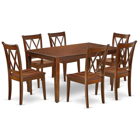 Dining Room Set Mahogany, CACL7-MAH-W