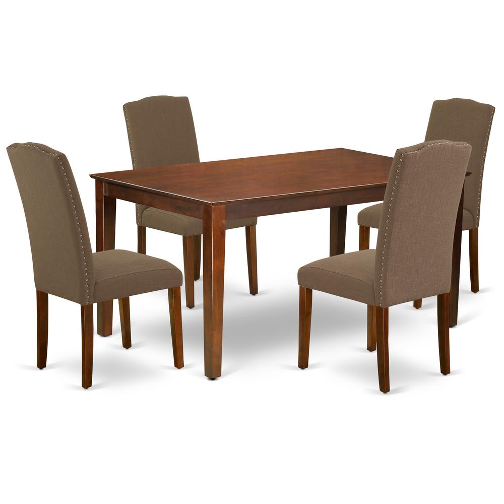 Dining Room Set Mahogany, CAEN5-MAH-18