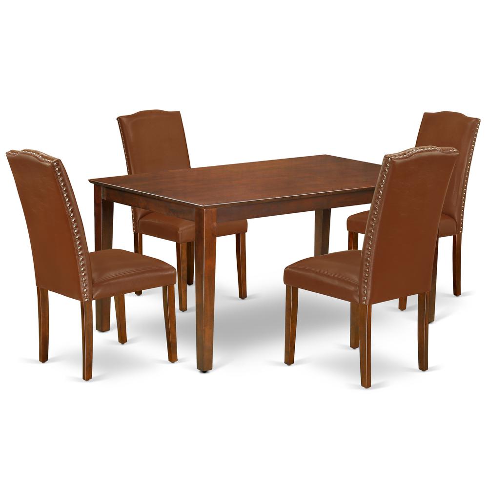 Dining Room Set Mahogany, CAEN5-MAH-66