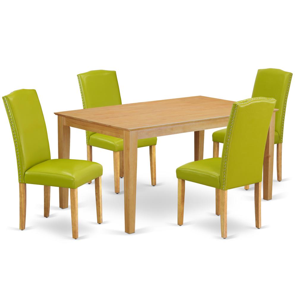 Dining Room Set Oak, CAEN5-OAK-51