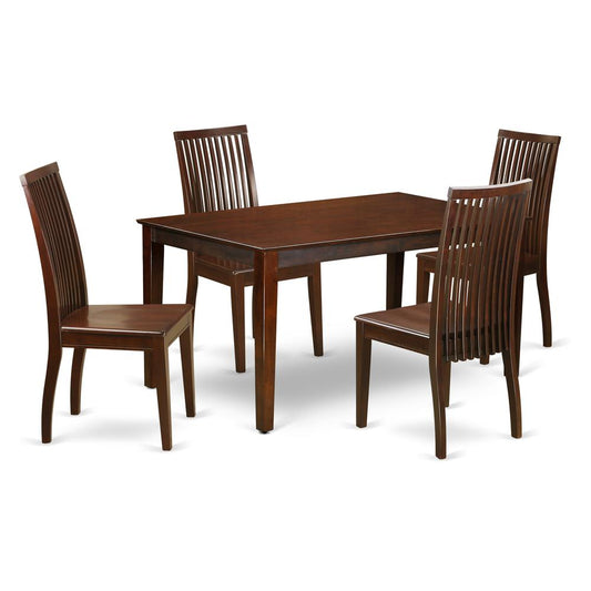 Dining Room Set Mahogany, CAIP5-MAH-W