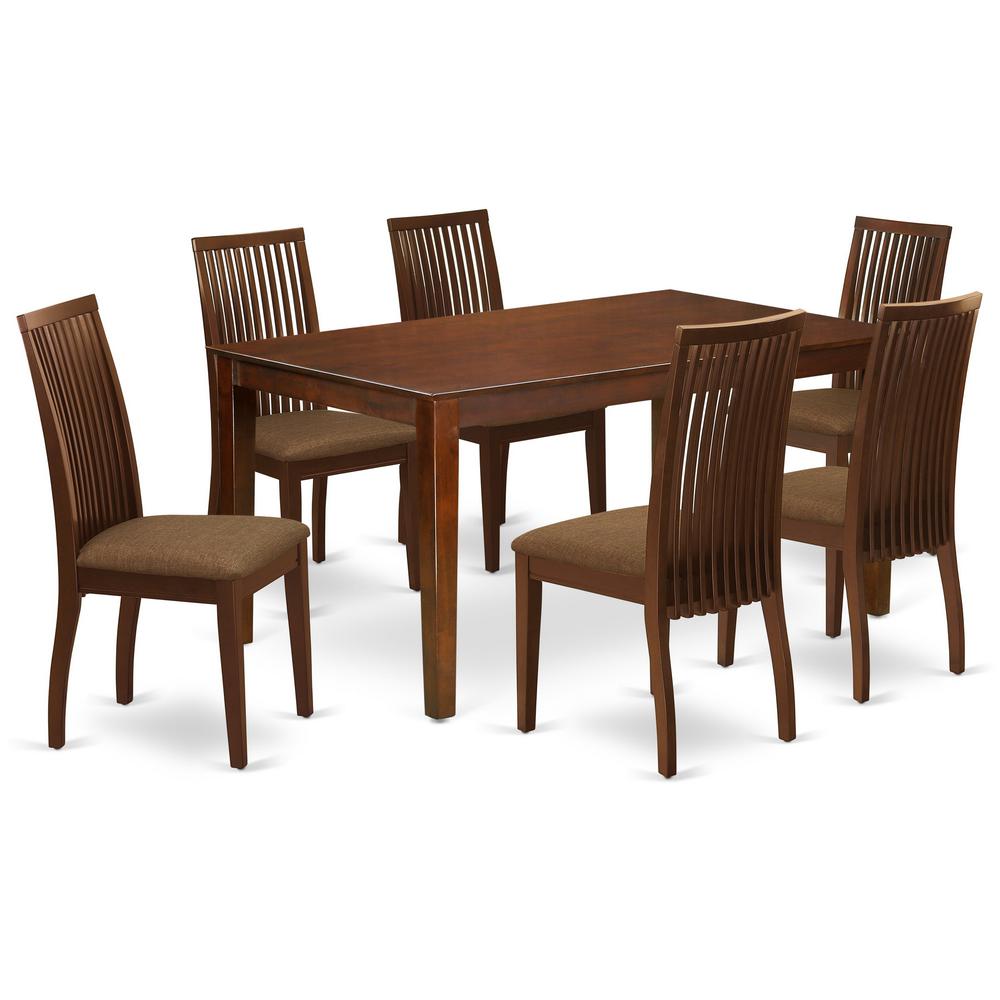 Dining Room Set Mahogany, CAIP7-MAH-C