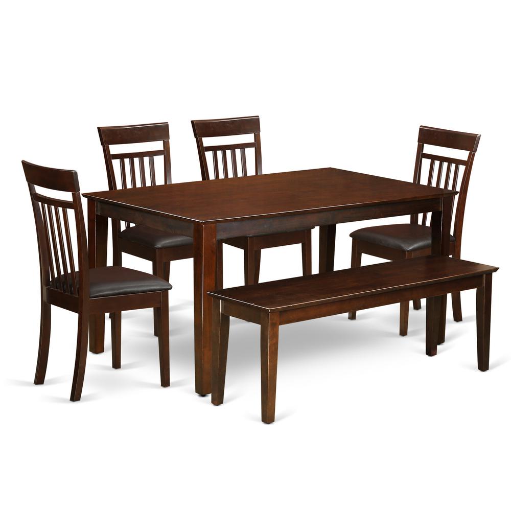 Dining Room Set Mahogany, CAP6S-MAH-LC