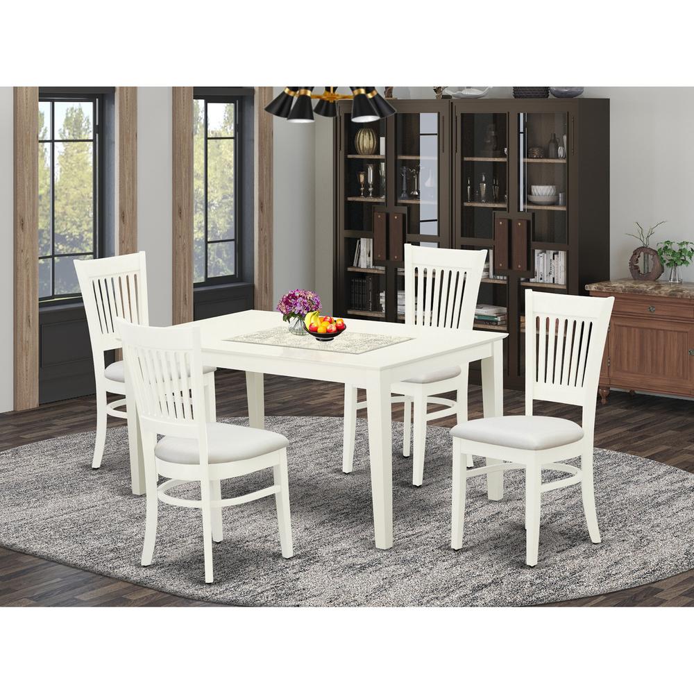 Dining Table- Dining Chairs, CAVA5-LWH-C