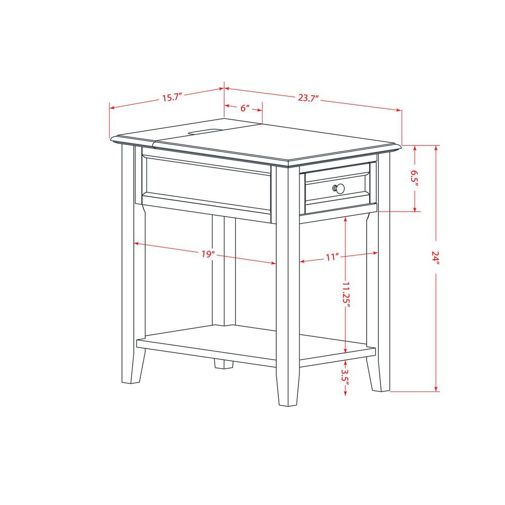 East West Furniture DE-12-ET Bedroom Nightstand with 1 Wooden Drawer for Bedroom, Stable and Sturdy Constructed - Clover Green Finish