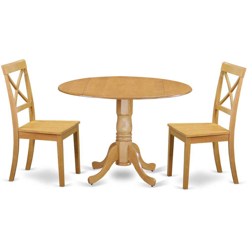 Dining Room Set Oak, DLBO3-OAK-W