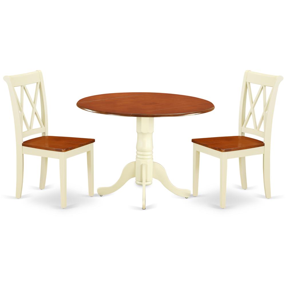 Dining Room Set Buttermilk & Cherry, DLCL3-BMK-W