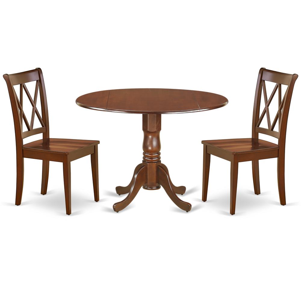 Dining Room Set Mahogany, DLCL3-MAH-W