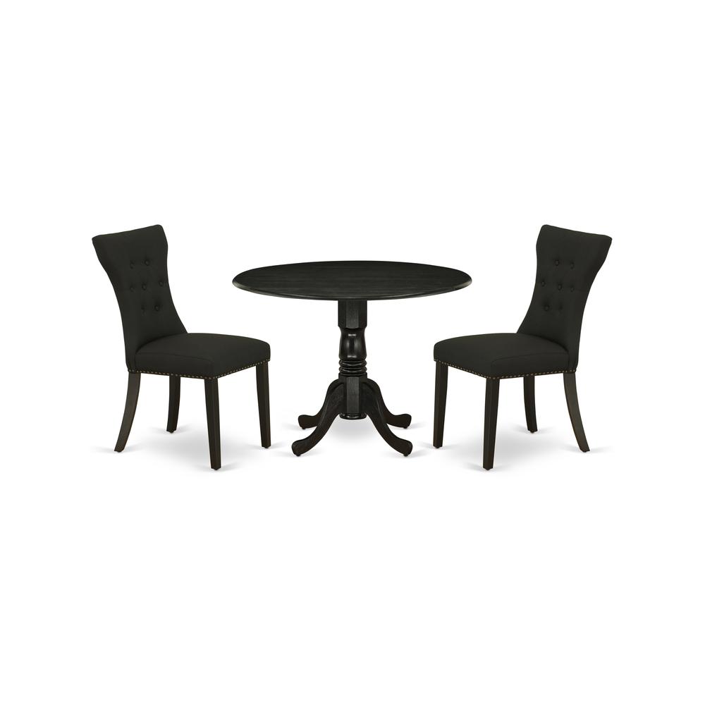 Dining Room Set Black, DLGA3-BLK-24