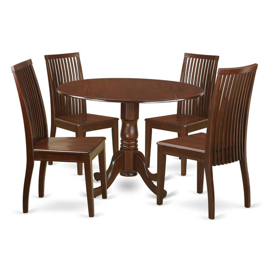 Dining Room Set Mahogany, DLIP5-MAH-W