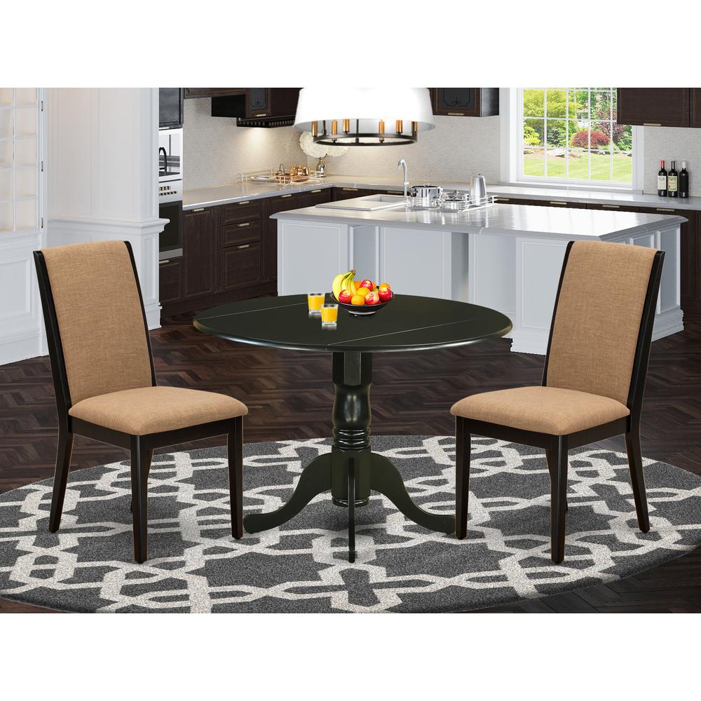 Dining Room Set Black, DLLA3-BLK-47