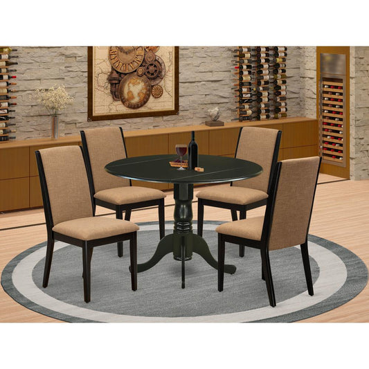 Dining Room Set Black, DLLA5-BLK-47