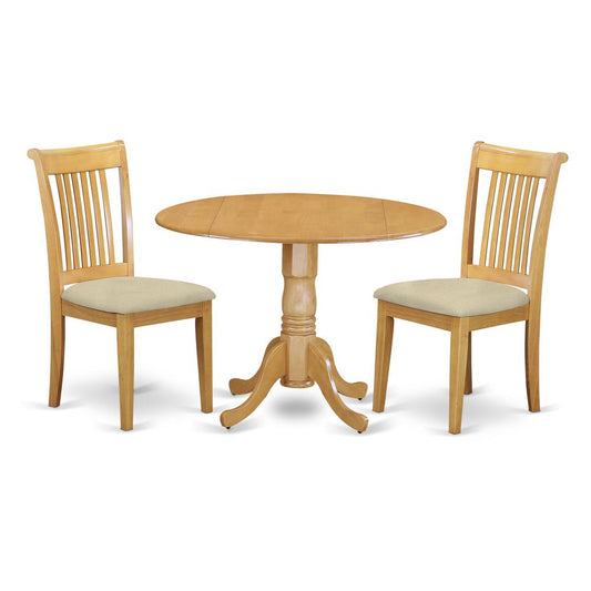 Dining Room Set Oak, DLPO3-OAK-C