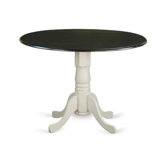 Dining Table Black & Linen White, DLT-BLW-TP