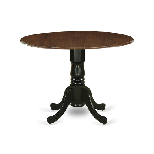 Dining Table Walnut & Black, DMT-WBK-TP