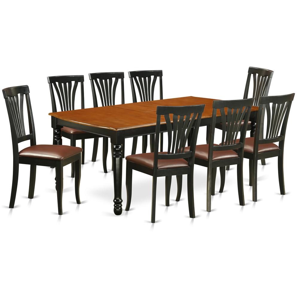 Dining Room Set Black & Cherry, DOAV9-BCH-LC