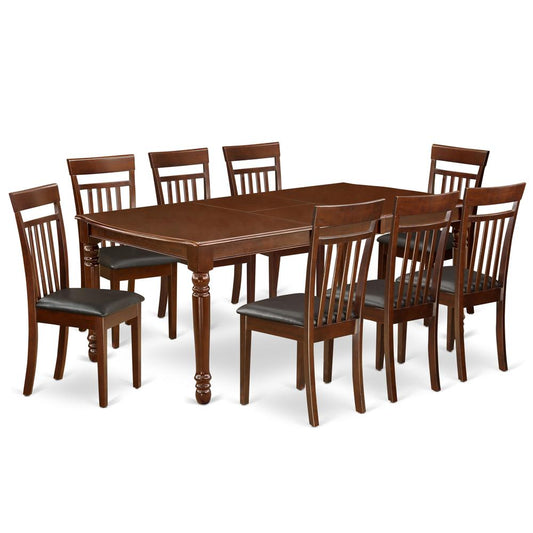 Dining Room Set Mahogany, DOCA9-MAH-LC