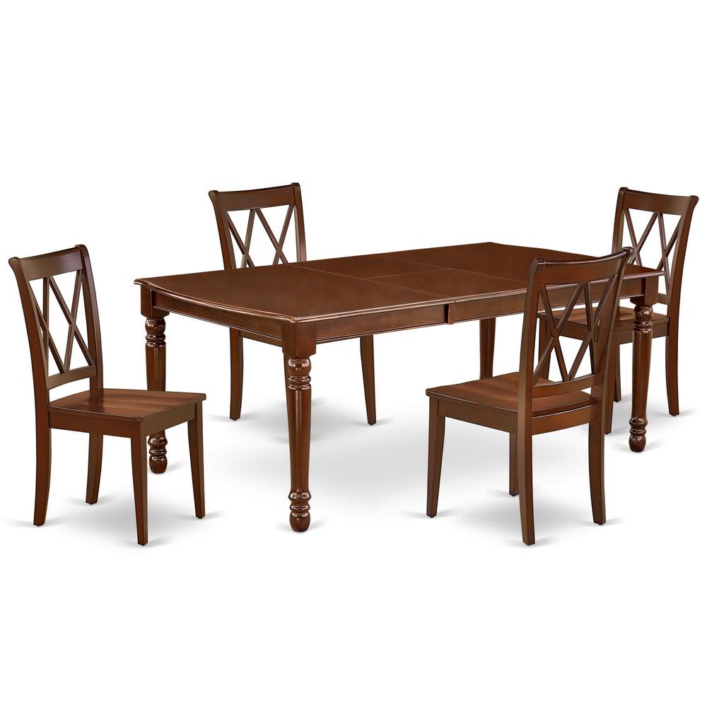 Dining Room Set Mahogany, DOCL5-MAH-C