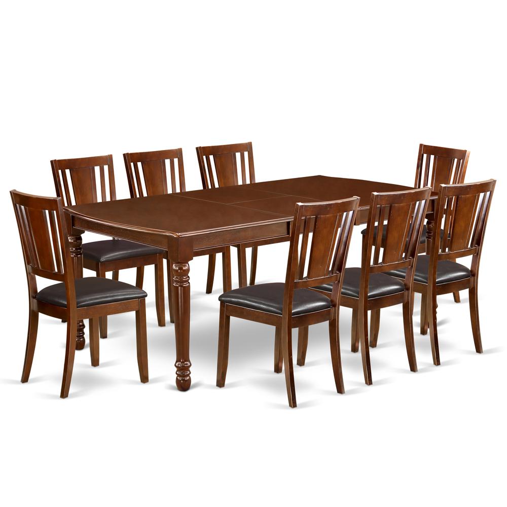 Dining Room Set Mahogany, DODU9-MAH-LC